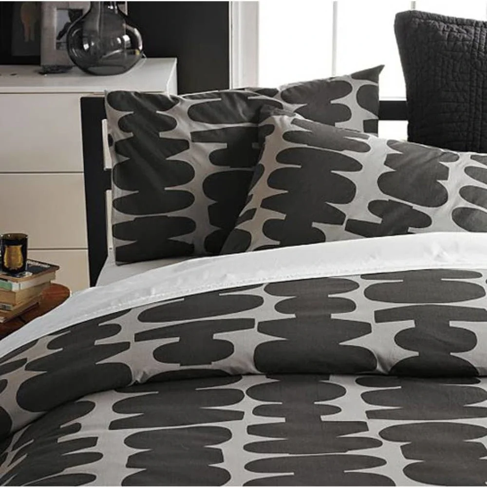 West Elm King Totem Duvet Cover Modern Rare